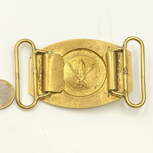 713 - A 1940s original Irish Army Solid Brass Belt buckle.