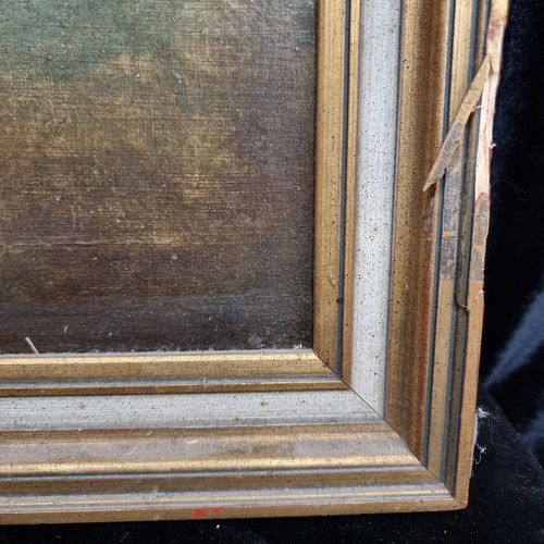 101 - Star Lot: A superb large original vintage oil on canvas board painting. Features a still life of fru... 