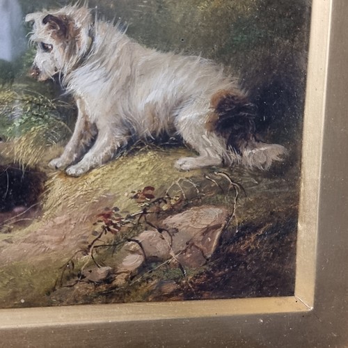 106 - Star Lot: A very fine 19th century antique oil on board painting after George Armfield (British, b.1... 