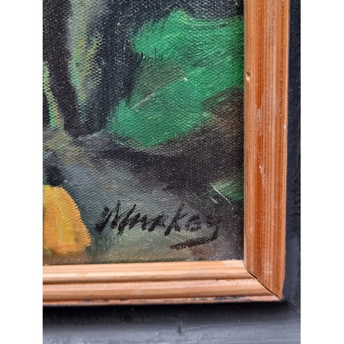 136 - Super Star Lot: An admirable large original oil on board painting after the renowned Irish Artist 'M... 