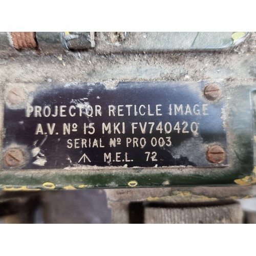 194 - A vintage military 'Projector Reticle Image' AV no 15 MK1 Fv74042Q. Serial No PRO 003