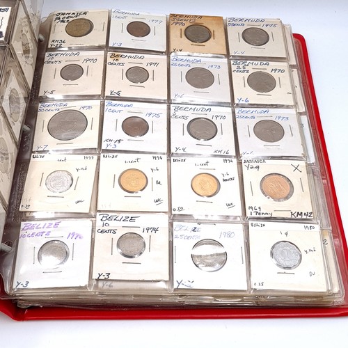 1182 - A superb world coin album including coinage from countries, Cuba, Bahamas, The British Virgin Isles,... 