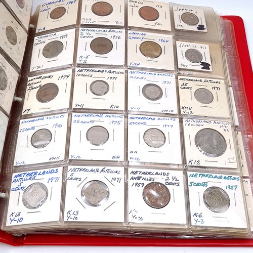 1182 - A superb world coin album including coinage from countries, Cuba, Bahamas, The British Virgin Isles,... 