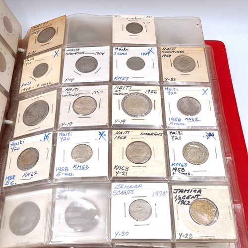 1182 - A superb world coin album including coinage from countries, Cuba, Bahamas, The British Virgin Isles,... 