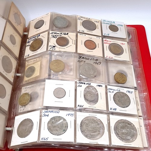 1182 - A superb world coin album including coinage from countries, Cuba, Bahamas, The British Virgin Isles,... 