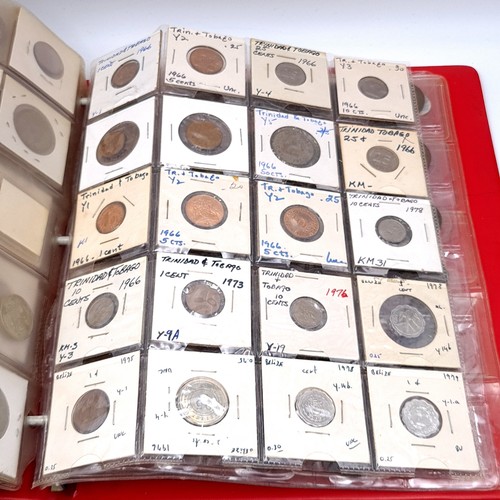 1182 - A superb world coin album including coinage from countries, Cuba, Bahamas, The British Virgin Isles,... 