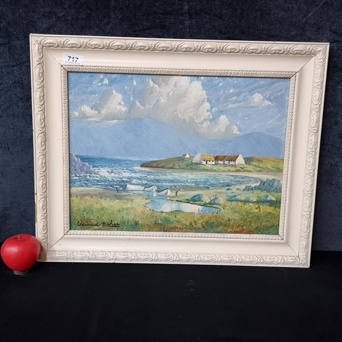 717 - Star Lot: Edward Maher (Irish, Post war). A wonderful original Edward Maher oil on board painting ti... 