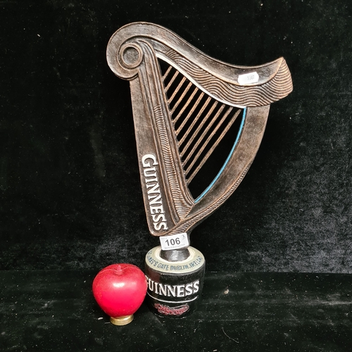 106 - A large heavy Guinness advertising harp