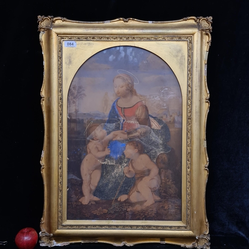 84 - Star Lot: A glorious large mid 18th century original watercolour and gouache on paper painting after... 