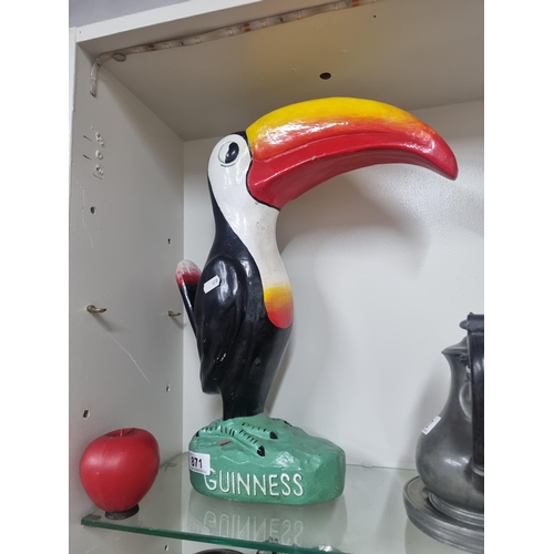 871 - A tall advertising hand painted toucan figure for Guinness.