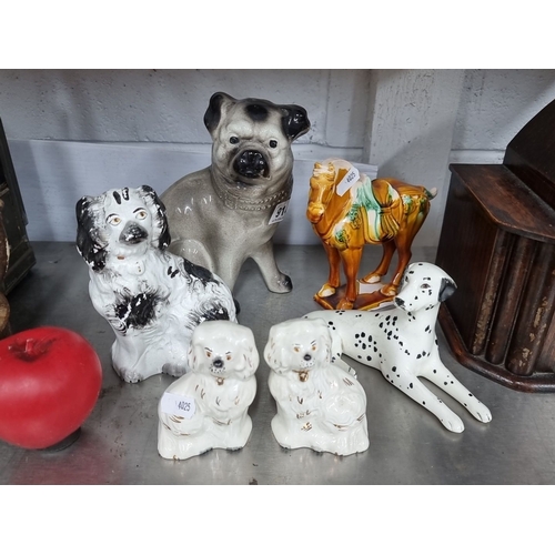 914 - Collection of seven assorted ceramic animal figurines from W.R. Midwinter Ltd, Burslem, England. The... 