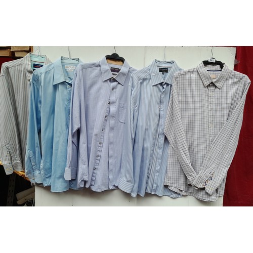 982 - Five mens shirts including brands such as John Lewis size XL, M&S Autograph Non Iron size 43/17, M&S... 