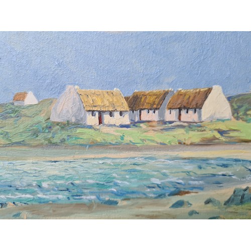 717 - Star Lot: Edward Maher (Irish, Post war). A wonderful original Edward Maher oil on board painting ti... 