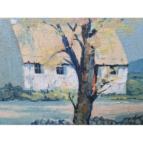 719 - Star Lot: Edward Maher (Irish, Post war). A wonderful original Edward Maher oil on board painting ti... 