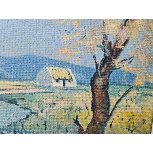 719 - Star Lot: Edward Maher (Irish, Post war). A wonderful original Edward Maher oil on board painting ti... 