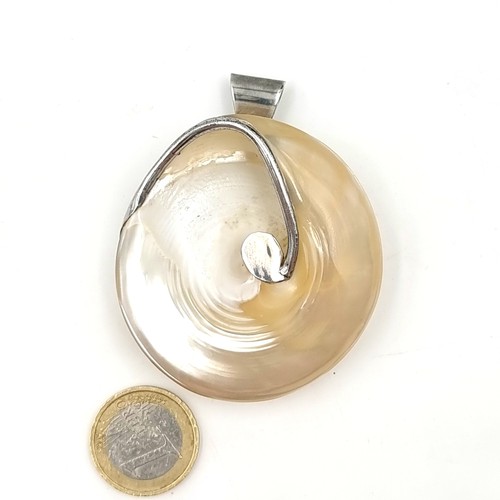 1040 - A fabulous Sterling Silver 925 Pearlescent Pendant. Boxed.
Total Weight: 36.2 grams