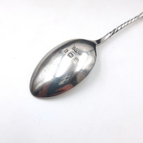 30 - A collection of six apostle sterling silver teaspoon hallmarked Birmingham. Total weight - 50.2 gram... 