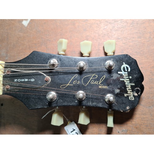 123 - Star Lot : A vintage collectible original Gibson Les Paul Electric Guitar in ebony finish.