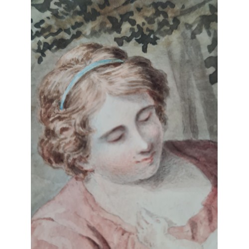 973 - Star Lot: Arthur Abbott (fl.1804-1843) An original elegant watercolour on paper painting. Features a... 