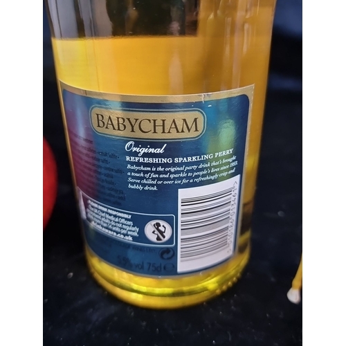 Babycham Original Refreshing Sparkling Perry in a 75cl bottle together ...