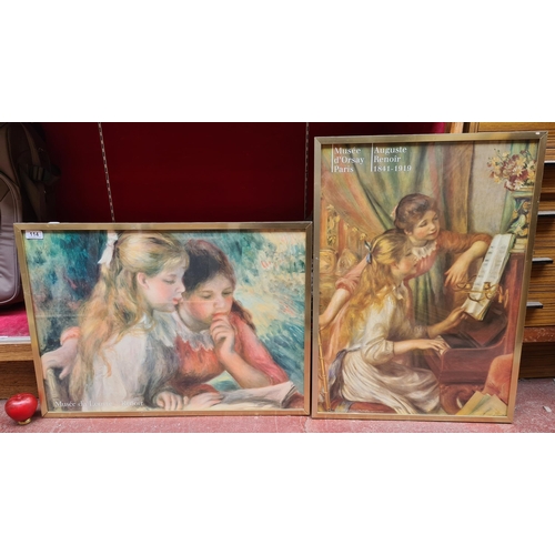 114 - Two framed posters from the Musée d'Orsay Paris featuring 