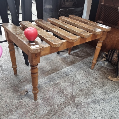 826 - An early twentieth century luggage stand, could be upcycled into a lovely coffee table