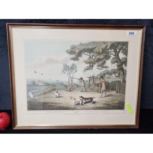 890 - A print of an original engraving titled 'Patridge Shooting 1' by William Samuel Howitt' Published 18... 