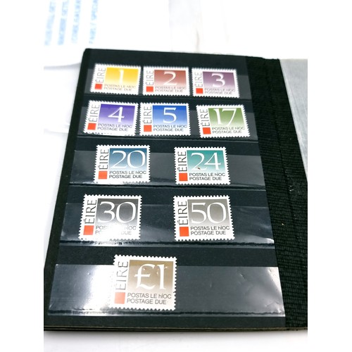 1047 - Two lots including a book containing a fascinating collection of Irish postage stamp dues dating fro... 