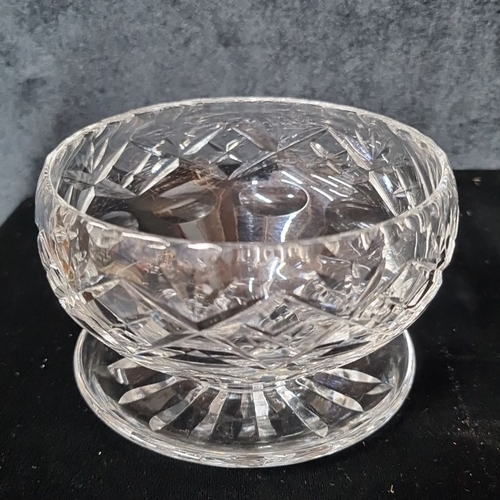 1013 - Twelve cut glass dessert bowls, featuring intricate diamond and fan patterns.