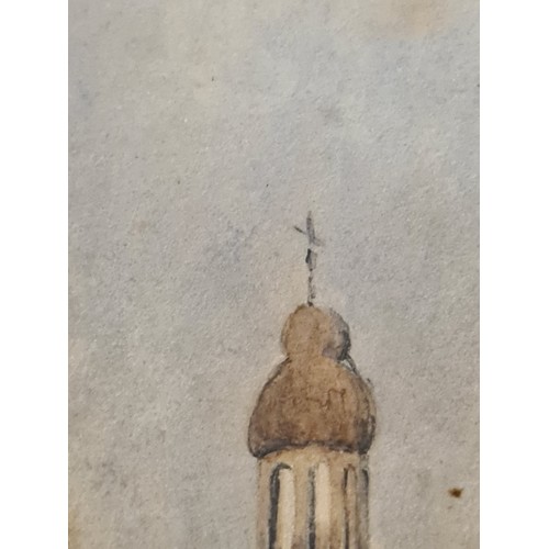 84 - Star Lot: A gorgeous mid 19th century antique watercolour on paper painting after Samuel Prout. Feat... 