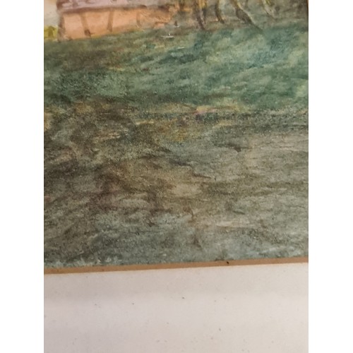 92 - Star Lot : A pair of atmospheric original watercolour on paper painting. Features a Victorian landsc... 