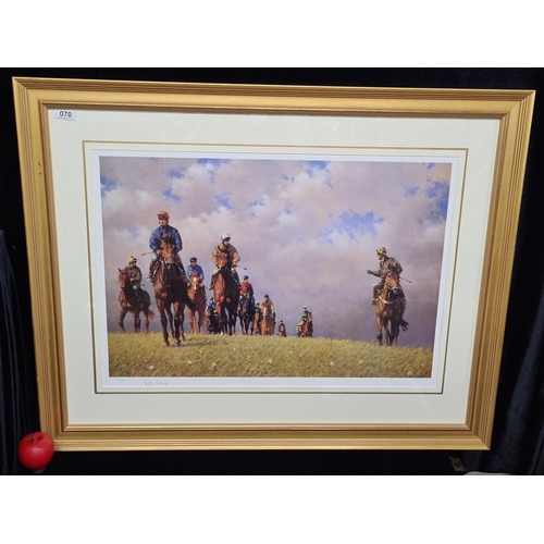 70 - Star Lot: A superb large limited edition print (530/660) of a painting titled 'Final Instructions' b... 