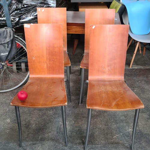 879 - Star Lot: A set of four Olly Tango Model chairs by Philippe Stark for Aleph, Made in Italy. The same... 