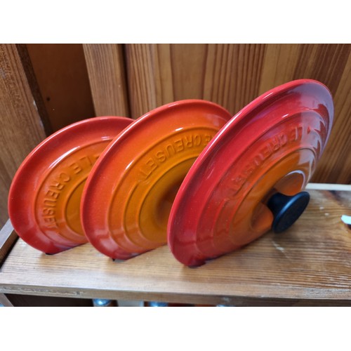 Star Lot : A superb Le Creuset three pot and one pan set. Complete