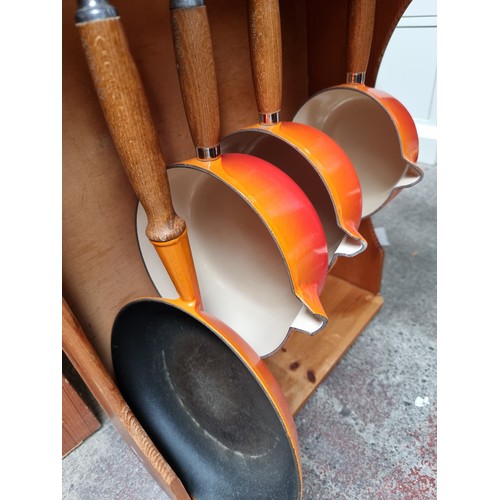 Star Lot : A superb Le Creuset three pot and one pan set. Complete