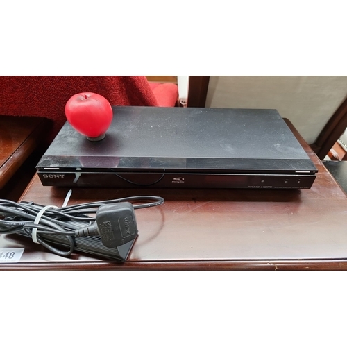 452 - Sony Blu-ray Disc DVD Player, Model BDP-S363, has HDMI and AV capabilities and comes complete with a... 