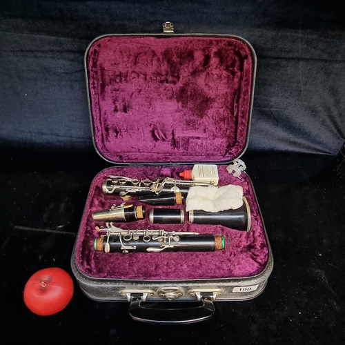 190 - A superb rare early 20th Century Lafleur clarinet. The instrument is made from the finest Grenadilla... 