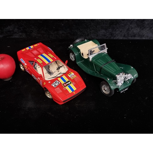 212 - Two scale model classic cars including a Durango Jaguar SS 100 scale 1/18 and a Durango Ferrari GTO ... 