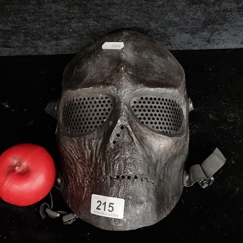 215 - An Airsoft skull facemask with full protection.