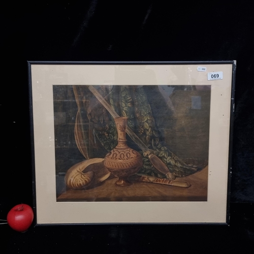 69 - Star Lot : A stunning Maisie Jefferson water colour on board featuring a dimmed setting with trinket... 