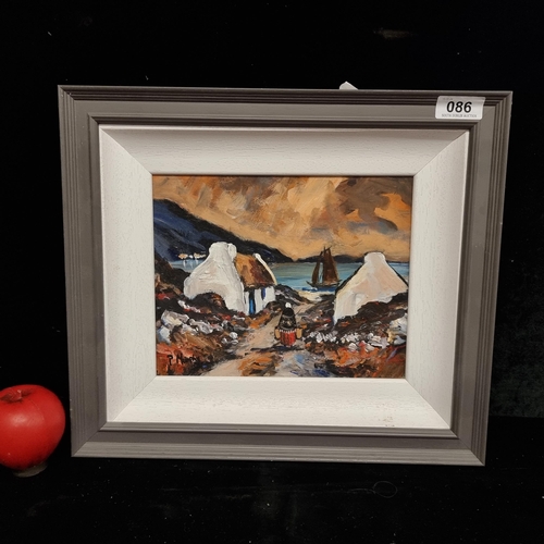 86 - Star Lot: Patrick Murphy (Irish). A wonderful original Patrick Murphy oil on board painting titled '... 