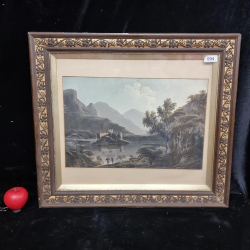 94 - Star Lot: A fabulous 19th century antique gouache on paper painting (German school) featuring a deta... 