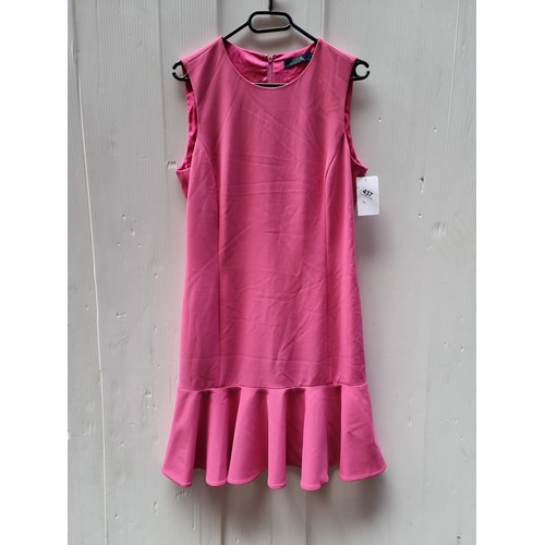 437 - A beautiful  'POLO Ralph Lauren' drop waist parrot pink emiliana dress. Retail at £330 plus online. ... 