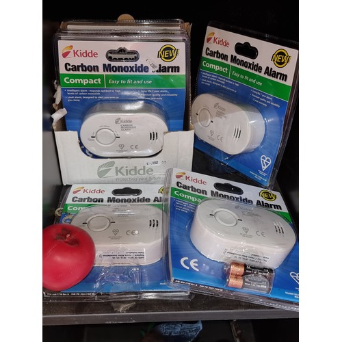 390 - Six 'Kidde' Batter operated Carbon Monoxide Alarm. In original packaging.