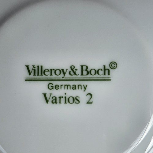 291 - A retro Villeroy & Boch coffee set in the Varios 2 pattern. Lot also includes 3 pasta / soup bowls i... 