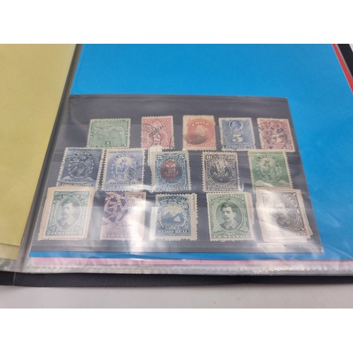 1071 - South America and Central America collection. An album of dealers display cards from early issues to... 