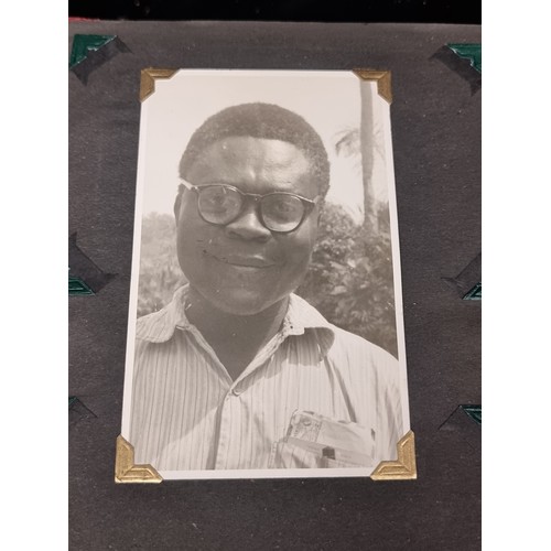 127 - A brilliant photo album comprising of original 1955-60's photos (oil drilling) in Port Harcourt, cit... 