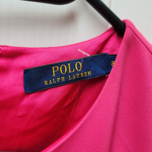 437 - A beautiful  'POLO Ralph Lauren' drop waist parrot pink emiliana dress. Retail at £330 plus online. ... 