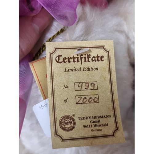 270 - A limited edition Hermann original teddy bear 499/2000. New with tags and only 2000 made. look at th... 