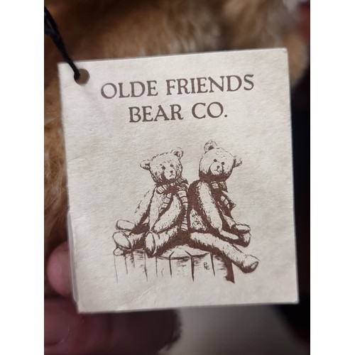 272 - A rare Olde Friends bear named Justice made of mohair, limited edition 138/200. Only 200 of these ma... 